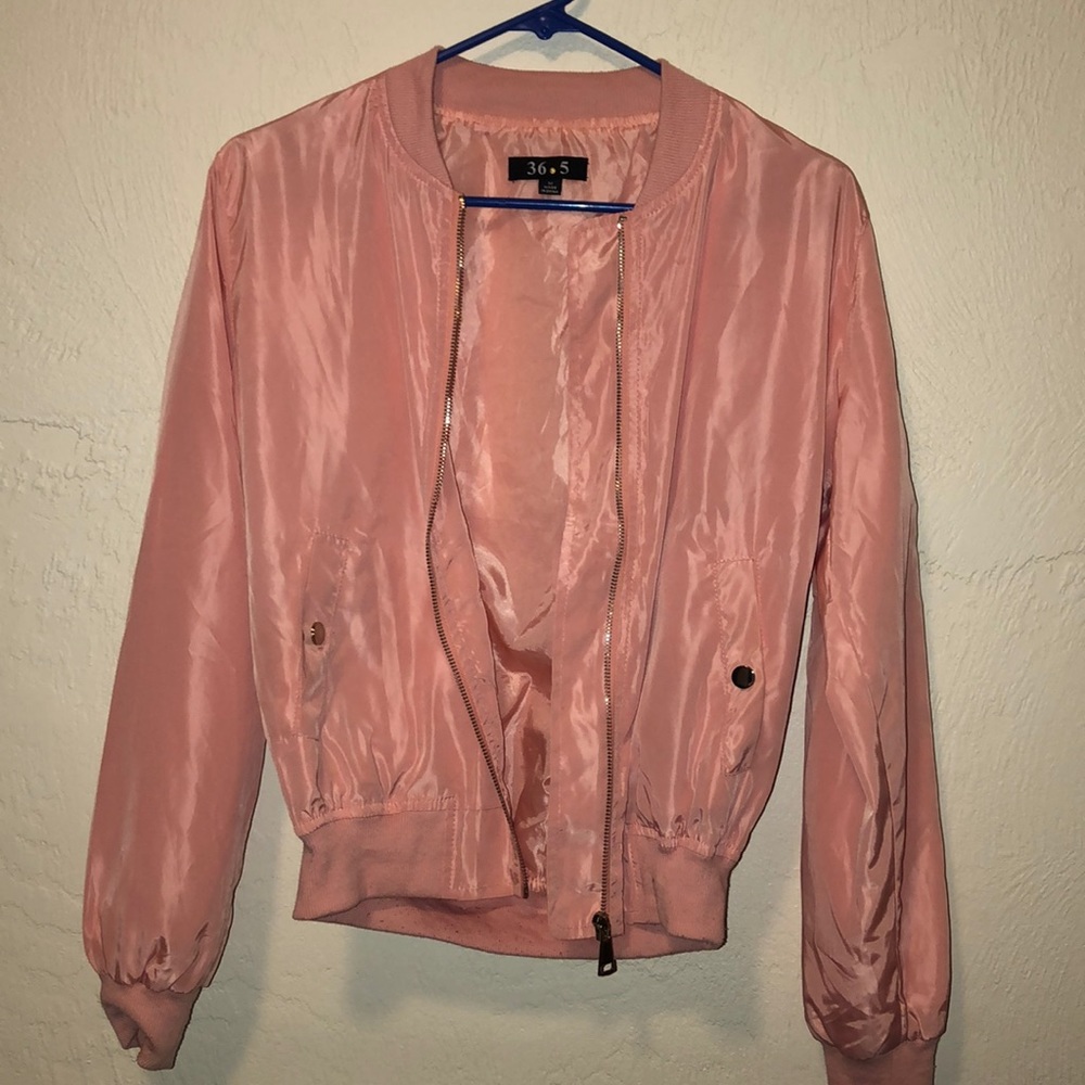 Pink 36 point 5 bomber jacket